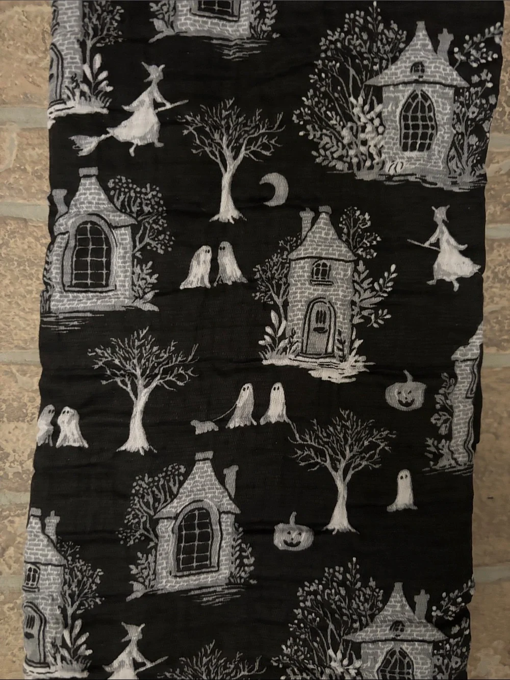 Envogue Black and White Halloween Kitchen Towels - Set of 2